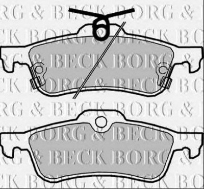 BORG & BECK bbp2361 -  Комплект тормозных колодок, дисковый тормоз